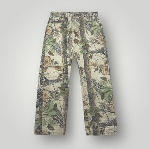 Duxbak Pants Mens 34x32 Camo Hunting 5 Pocket Cotton Outdoor Workwear Jeans